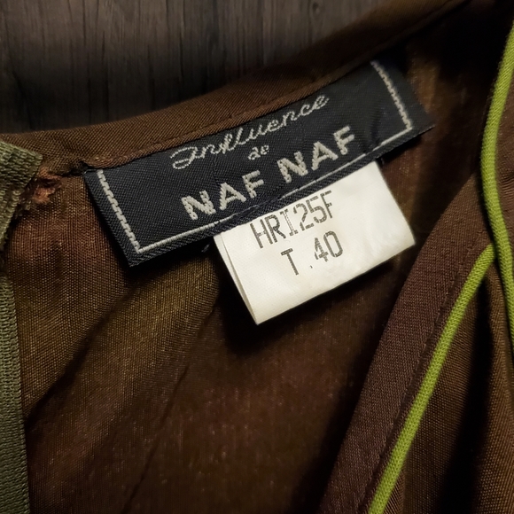 Naf Naf y2k boho Maxi dress Meidum Ombre Tie Dye Embellished Green - Picture 6 of 7